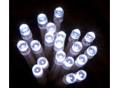 Batterie-Lichterkette 20 LED kaltweiss, opt. Blinkmodus...