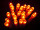 Batterie-Lichterkette 20 LED rot, opt. Blinkmodus Kabel transp., 1,9m, Timer