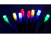 Batterie-Lichterkette 20 LED multicolor, opt. Blinkmodus...