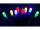 Batterie-Lichterkette 20 LED multicolor, opt. Blinkmodus Kabel transp., 1,9m, Timer