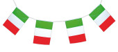 Flaggenkette Italien 5m lang 13tlg. 24 x 35cm PVC