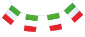 Flaggenkette Italien 5m lang 13tlg. 24 x 35cm PVC