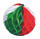 Wabenball grün/weiss/rot Ø 30cm, Papier