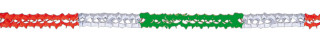 Papiergirlanden rot/we/grün 200cm x 8cm 10 Stk./Pack