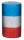 Krepp-Papier  blau/weiss/rot 24cm x 50m/Rolle