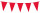 Wimpelkette uni XL Folie 10m rot