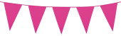 Wimpelkette uni XL Folie 10m pink