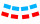 Fahnenkette Frankreich 5m, 20 Fahnen 12x22cm Papier