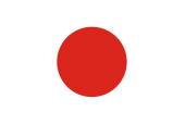 Flagge Japan 90 x 150cm Polyester-Stoff