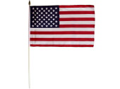 Flagge Stoff USA 30 x 45cm, an Holzstab 60cm