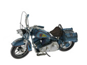 Motorrad Indian Metall blau 33 x 15 x 23cm