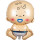 Folienballon Baby Junge sitzend, 50cm