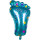 Folienballon Babyfuss Junge blau, 72cm