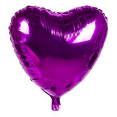 Folienballon Herz met.cérise 45cm