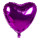 Folienballon Herz met.cérise 45cm