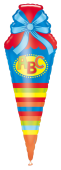 Folienballon ABC Schultüte 25 x H 76 cm