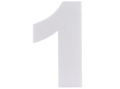 chiffre "1" en polystyrène blanc 30cm de...
