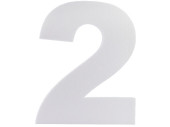 chiffre "2" en polystyrène blanc 30cm de...