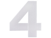 chiffre "4" en polystyrène blanc 30cm de...