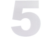 chiffre "5" en polystyrène blanc 30cm de...