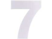 styrofoam number "7" white 30cm high
