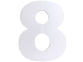 chiffre "8" en polystyrène blanc 30cm de...