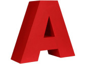 Buchstaben XXL "A" rot Styrofoam, H50 x B53 x...