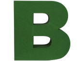Buchstaben XXL "B" grün Styrofoam, H50 x...