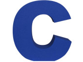 Buchstaben XXL "C" blau Styrofoam, H50 x B47 x...