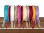 Band Organza bordeaux 10mm 50m lang