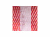 Band Textil Querstreifen rot-weiss, 15mm x 20m
