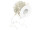 Herzen-Perlen-Drahtgirlande 5m/Rolle creme/silber