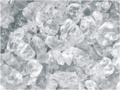 Glassteine klar Ø 4 - 10mm, 650g, 550ml