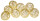 Drahtbälle gold Ø 8cm, 8 Stück