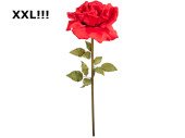 rose XXL, h 115cm, fleur Ø 40cm, rouge