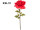 rose XXL, h 115cm, fleur Ø 40cm, rouge