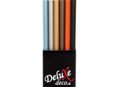 Geschenkpapier Röllchen-Mix Kraft Colors, 70cm x 2m 60g/m²