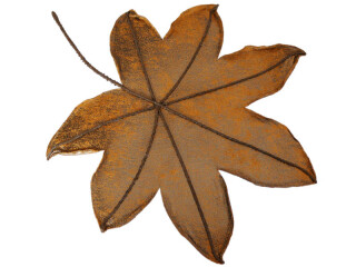Blatt "Lederoptik" braun 36 x 30cm