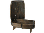 Tröge dunkles Holz 2er Set 50x32xH 17cm und 40x26xH15cm