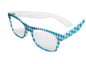Brille Oktoberfest blau-weis Kunststoff, 15 x 5 x 14cm