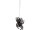 Spinne Scream schw./weiss Watte/Filz, 26 x 27 x 1.5cm beidseitig