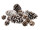 pine cones "snowy" 4 - 12cm, 15 pieces