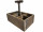 Holztragekiste "Antik-Art", braun/vintage, 6-fach unterteilt, L 31 x B 21 x H 11cm