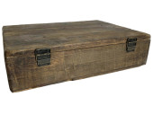 valise en bois "style antique" 40 x 32 x 11cm