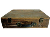 wooden suitcase "antique-art" 40 x 32 x 11cm