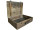 valise en bois "style antique" 40 x 32 x 11cm