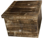 Holzbox Deckel Antik-Art XL braun/vintage L 33 x B 33 x H...
