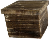 Holzbox Deckel Antik-Art L braun/vintage L 26 x B 26 x H...