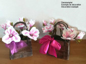 wooden bag "antique-art" 19,5 x 12 x h 31cm