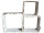 Dekowürfelset Antik-Art quadratisch white-washed, 3-tlg. 36/43/50 x 36/43/50 x T 20cm